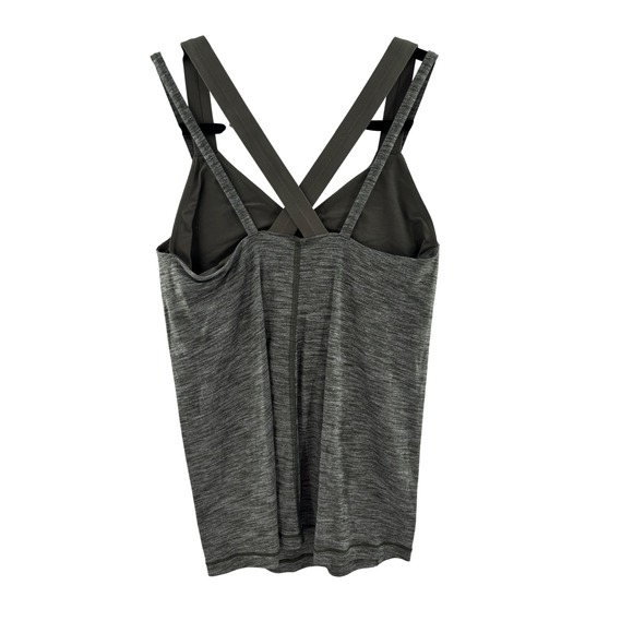 Lululemon Green Strappy Athletic Tank Top Women Workout Size 8 - Picture 2 of 3